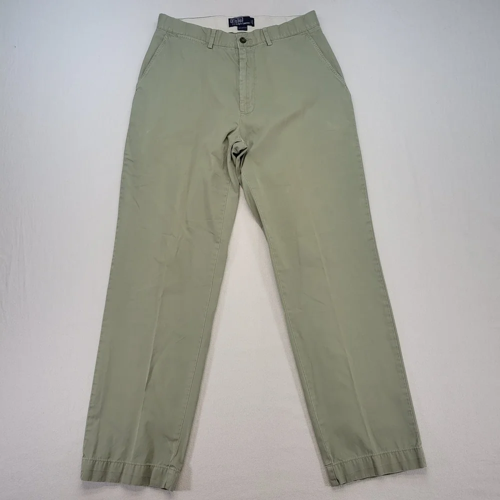 Polo Ralph Lauren Chino Pants Mens 32x32 Sage Green‎ Classic Fit Cotton Twill